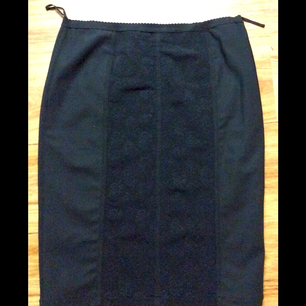 new D&G stretchy jacquard pencil midi skirt sz 12